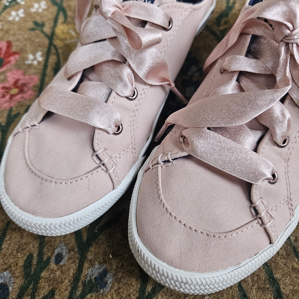 Sperry Women's Pink Crest Vibe Top Siders With Satin Laces, Size 7.5 - Picture 3 of 8